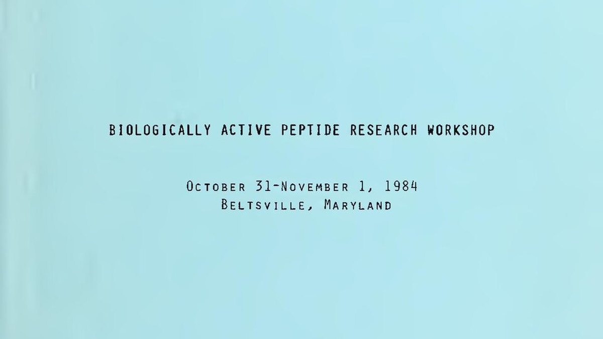 Archival record of biologically active peptide research — the discipline that decoded GLP-1 the hormone; a Panaglutide feature by Panacea Bio Chem and Bogdan Dicoias